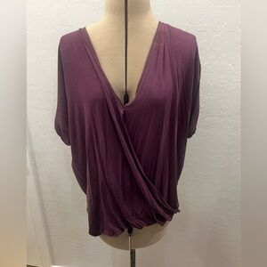 Purple Short sleeve shirt size Large NWOT